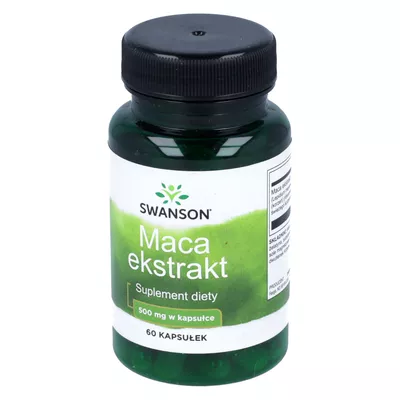 Swanson Maca 500 mg - kapsułki, 60 sztuk