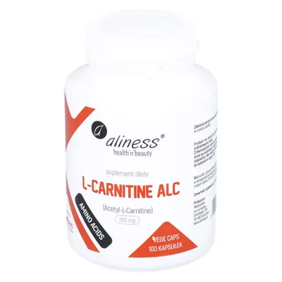Aliness - L-Carnityne ALC, wsparcie w odchudzaniu, 100 kapsułek