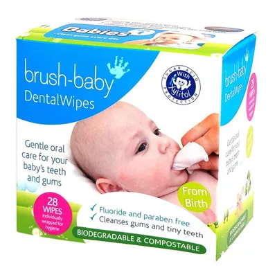 BRUSH-BABY Dental Wipes Chust.hig.28szt.BL