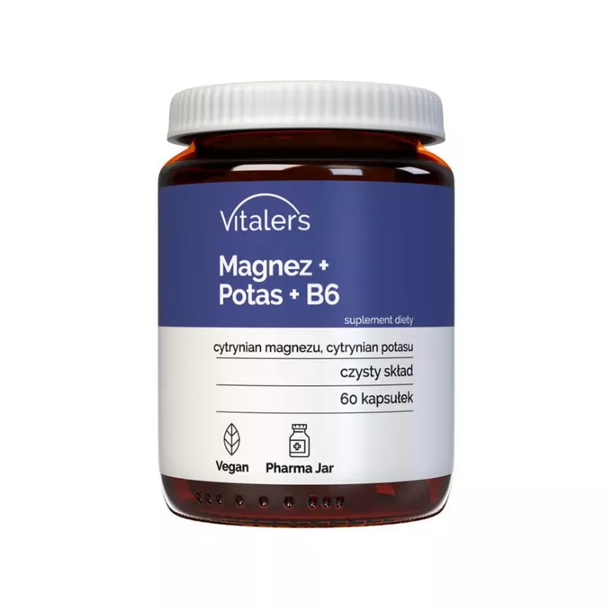 Vitaler's Magnez + Potas + B6, 60 kapsułek