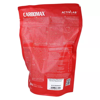 ACTIVLAB - CarboMax Energy Power, węglowodany i witaminy, o smaku truskawkowym, 1000 g