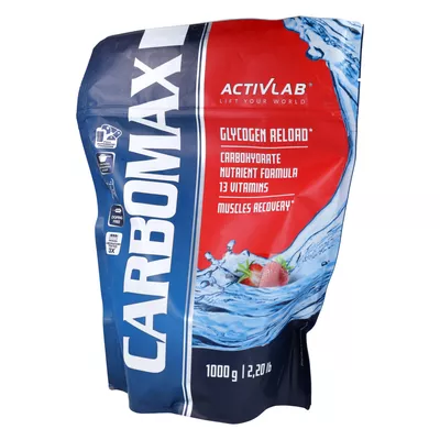 ACTIVLAB - CarboMax Energy Power, węglowodany i witaminy, o smaku truskawkowym, 1000 g