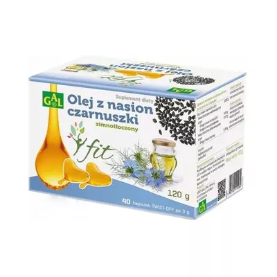 GAL - zimnotłoczony olej z nasion czarnuszki FIT, suplement diety, 40 kapsułek