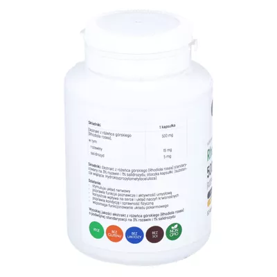 Aliness - Rhodiola Rosea 500 mg, wsparcie pracy układu krwionośnego, 60 kapsułek