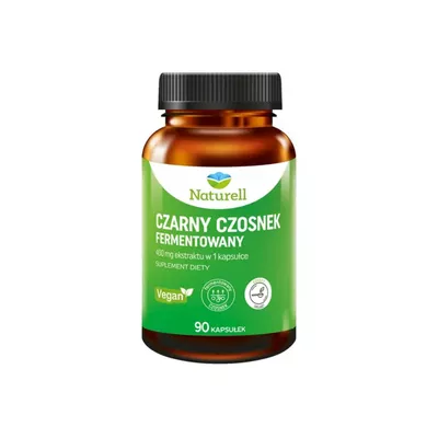 NATURELL Czarny Czosnek Ferm. 90 kaps. NZA