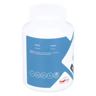 Aliness - L-Glutathione 500 mg, detoksykacja organizmu, 100 kapsułek