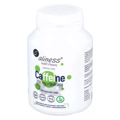 Aliness - Caffeine 200 mg + guarana, 60 kapsułek