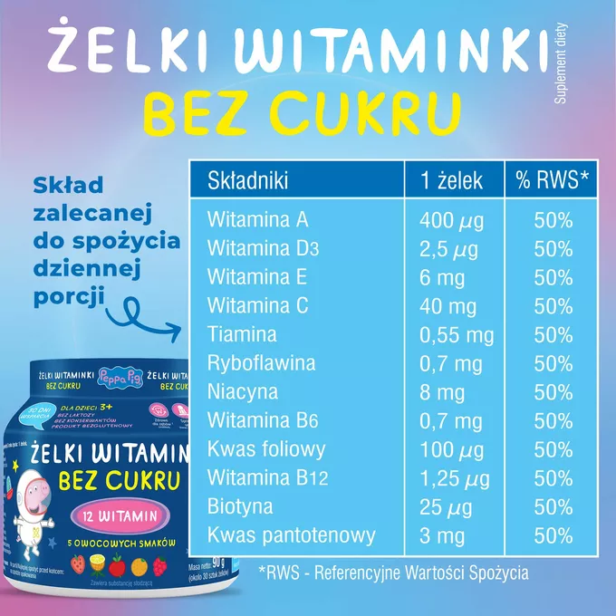 Domowa Apteczka Żelki Witaminki, 30 sztuk