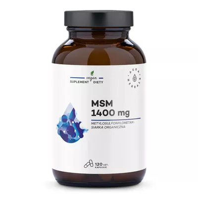 AURA HERBALS MSM 1400 mg Siarka Org.120kBL