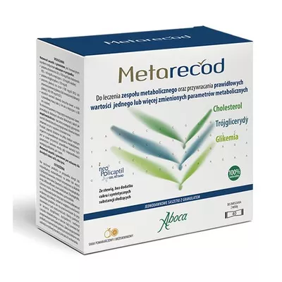 Aboca Metarecod - na zespół metaboliczny, 40 saszetek