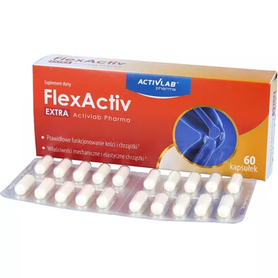 ACTIVLAB - Flexactiv Extra, wsparcue funkcjonowanie kości i chrząstki, 60 kapsułek