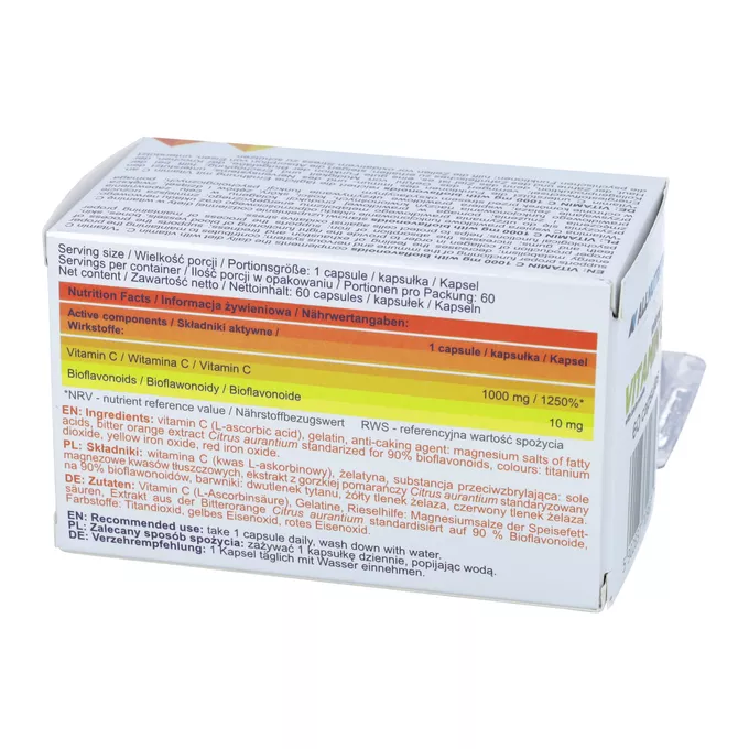 Allnutrition - Witamina C 1000mg z bioflawonoidami, 60 kapsułek
