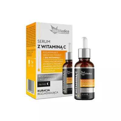 EkaMedica - rozjaśniające serum do twarzy z witaminą C, 20ml