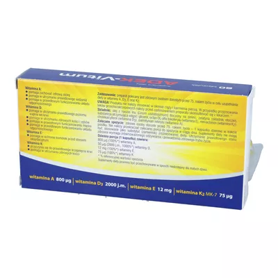 ADEK-Vitum - suplement diety na odporność i zdrowe kości, 60 kapsułek