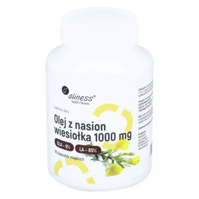 Aliness - olej z nasion wiesiołka - 1000 mg, 90 kapsułek