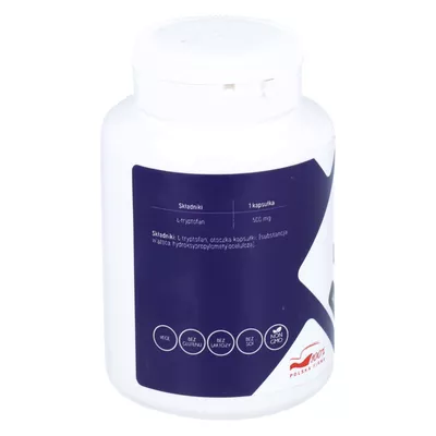 Aliness - L-Tryptophan 500 mg, stres i uspokojenie, 100 kapsułek