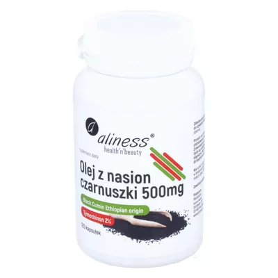 Aliness - olej z nasion czarnuszki 2%, 120 kapsułek