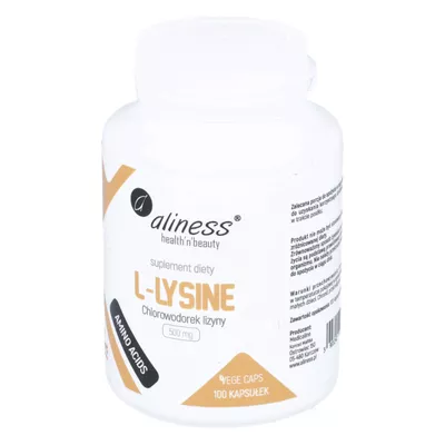 Aliness - L-lysine - 500 mg, 100 kapsułek