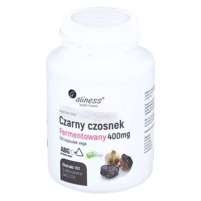 Aliness - Czarny Czosnek fermentowany 400 mg, 100 kapsułek