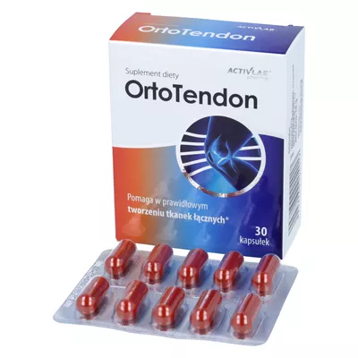 Activlab - OrtoTendon, pomaga w prawidłowym tworzeniu tkanek łącznych, 30 kapsułek