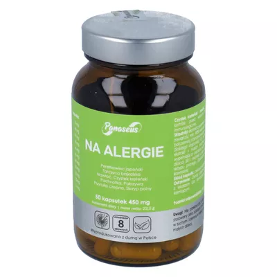YANGO Panaseus - na alergie, łagodzi stany zapalne i procesy alergiczne, 50 kapsułek